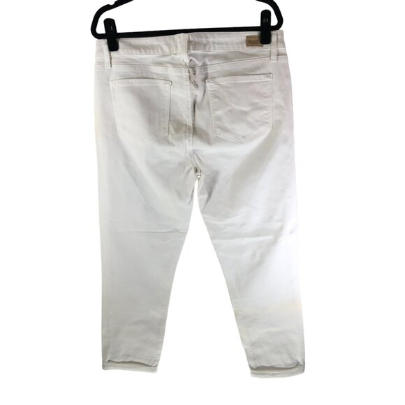 Paige Womens Kylie Crop Jeans Optic White Size 32 - Picture 3 of 7